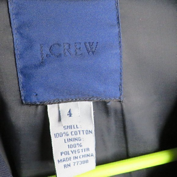 J.Crew blue 2 button cotton blazer - Picture 2 of 3